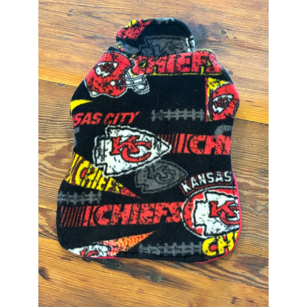 Kansas City Chiefs Pet Fleece Vest Black‎ Red NFL Football Dog Cat Apparel